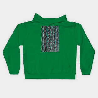 Aqua Static Kids Hoodie